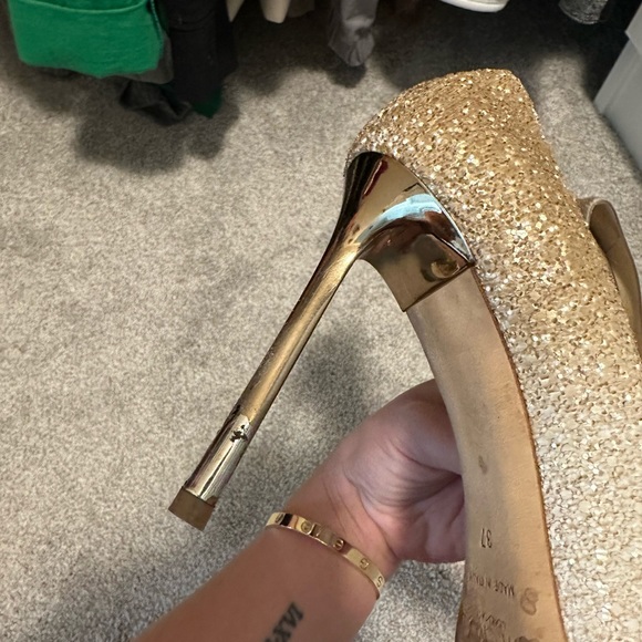 AUTHENTIC Jimmy Choo Romy 100 Glitter Pump - Picture 5 of 10